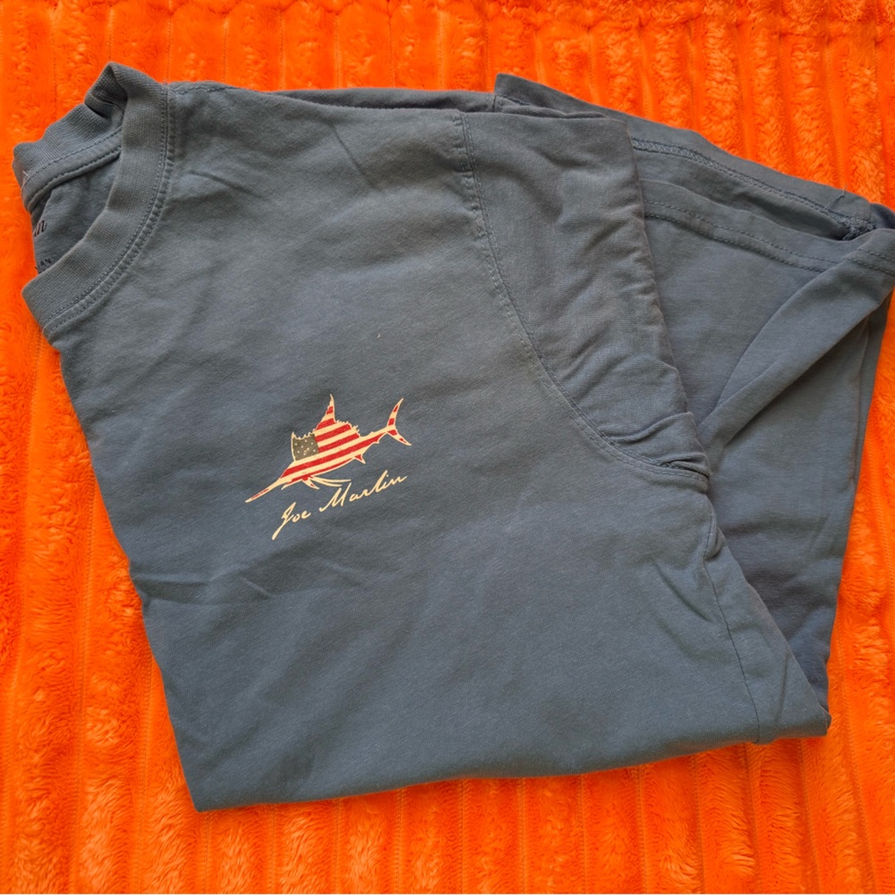 Joe Marlin Blue Short Sleeve Tee